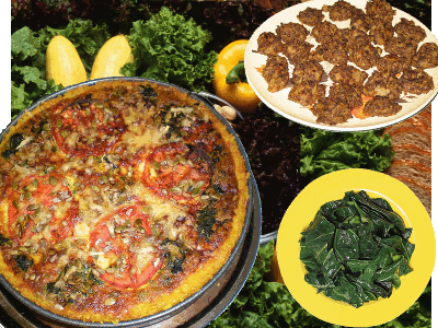 algumas comidas vegetarianas